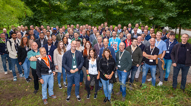 Group of EuroSort employees standing together